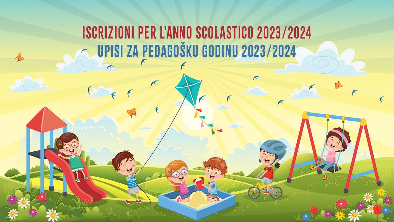 Iscrizioni per l'anno scolastico 2023/2024 alla Scuola d'infanzia italiana Fregola Buie